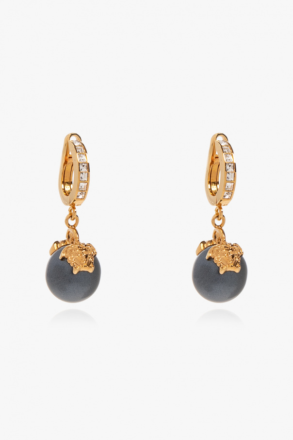 Clipon earrings with glass pearl Versace Vitkac KR